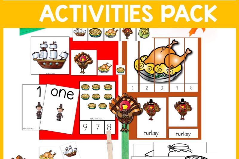 Thanksgiving For Preschoolers Printable