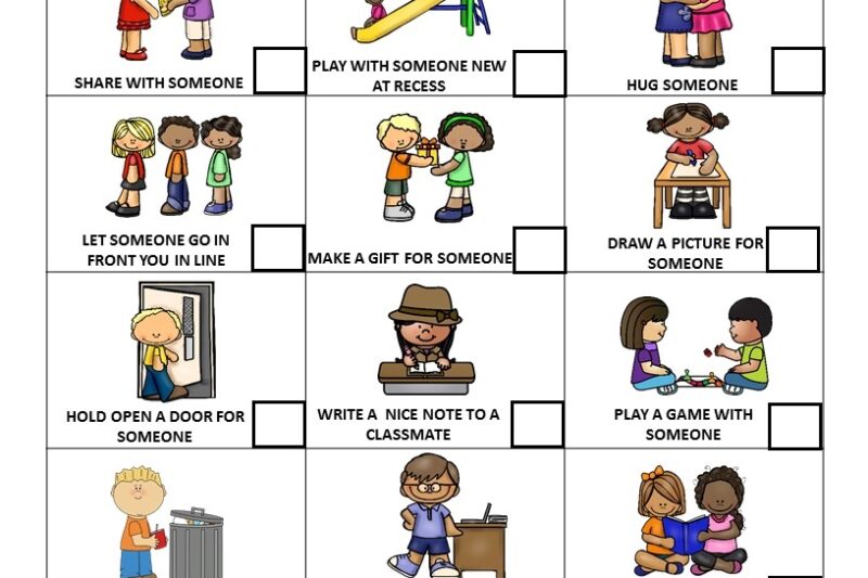 Kindness Worksheets Free Printable