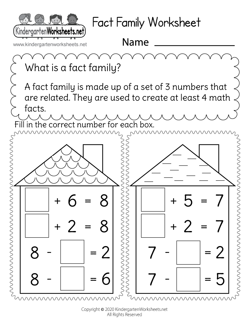 Kindergarten Addition And Subtraction Printable Worksheets