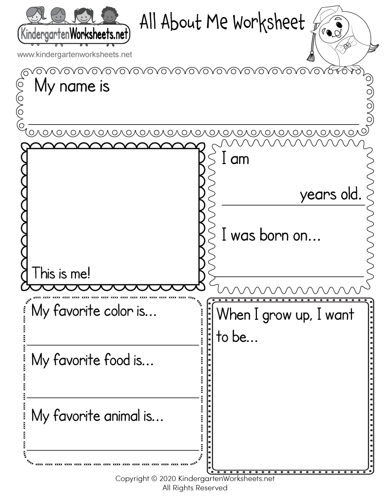 All About Me Worksheet Free Printable Digital U0026 PDF