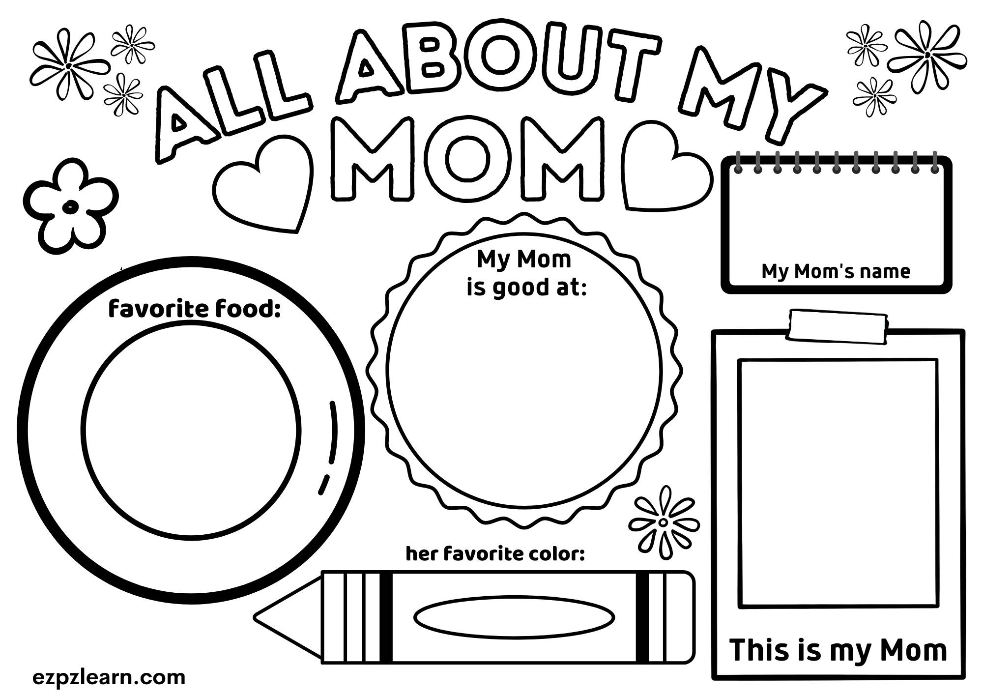 All About My Mom Ezpzlearn