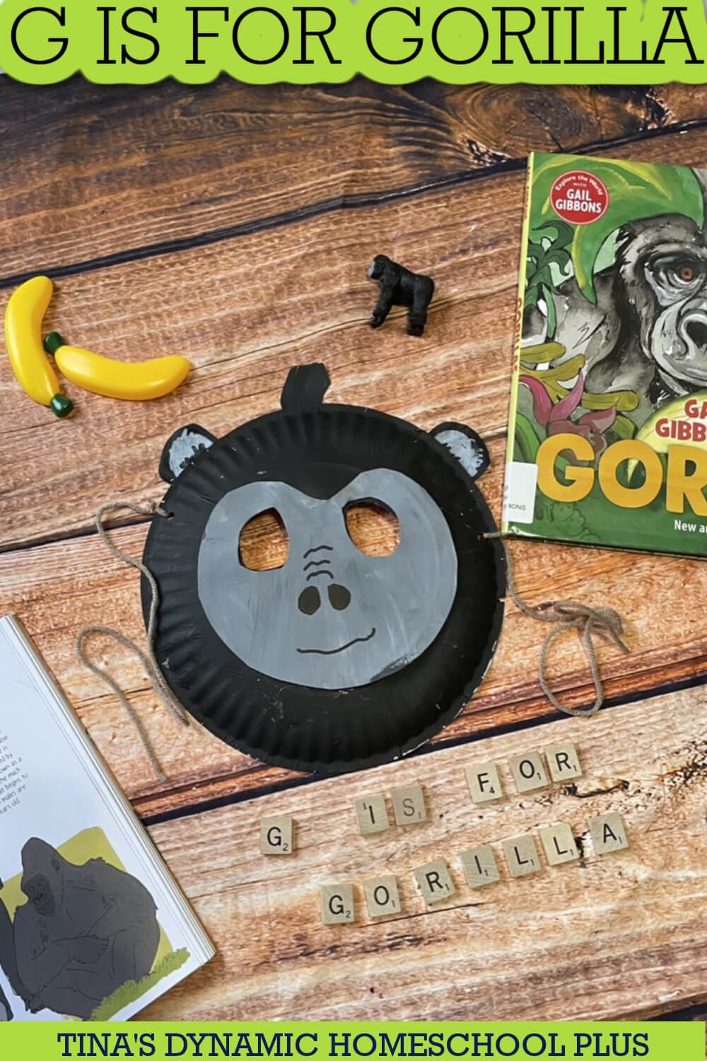 Alphabet Letter G Is For Gorilla Fun Paper Plate Preschool Mask