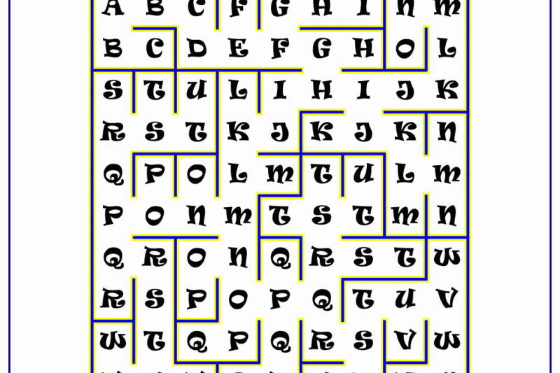 Worksheets Maze Creation