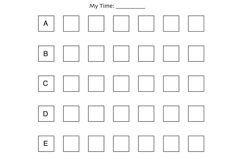 Music Alphabet Worksheet