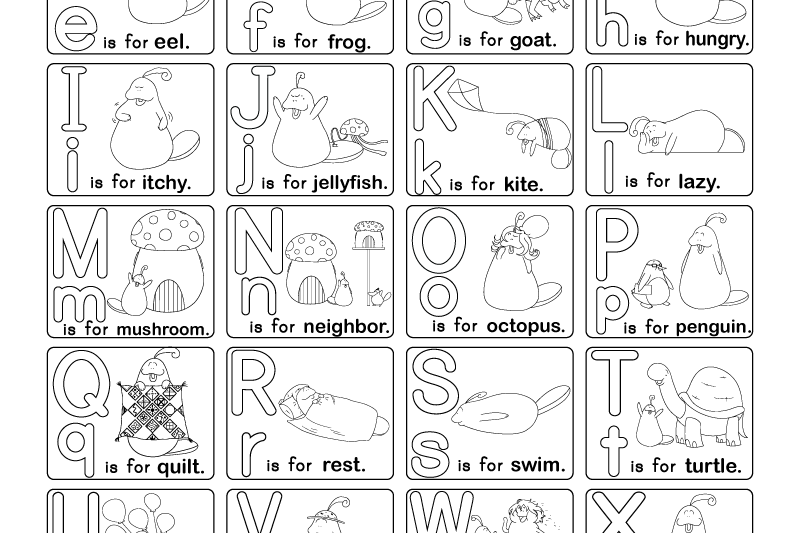 Learning Alphabet Printable Worksheets