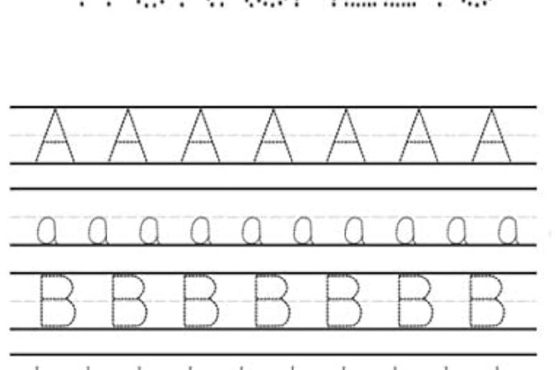 Preschool Alphabet Writing Printables