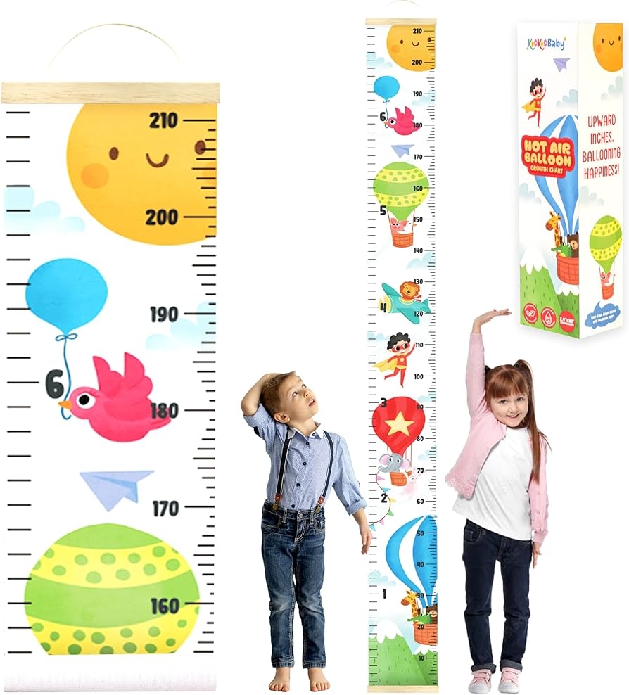 Amazon KooKooBaby Kids Growth Chart For Wall 82