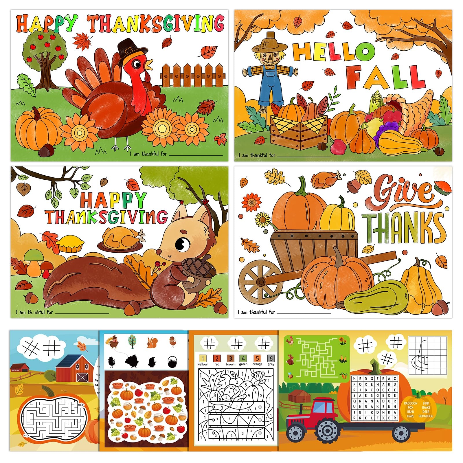 Printable Thanksgiving Placemats For Preschoolers