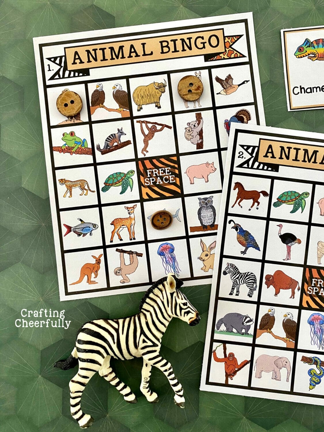 Animal BINGO Game Printable Boards Crafting Cheerfully