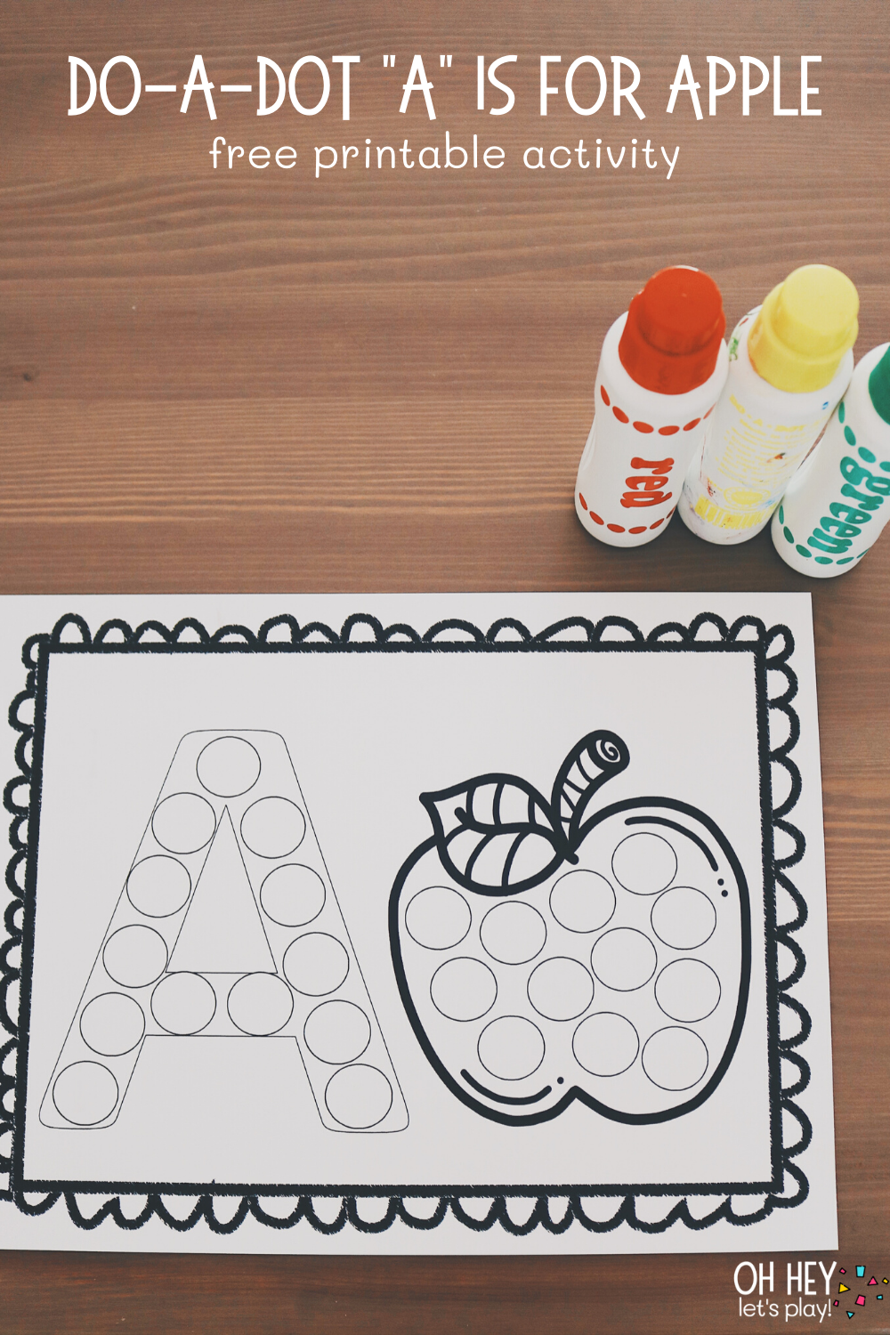 APPLE themed Activities For Toddlers Oh Hey Let s Play