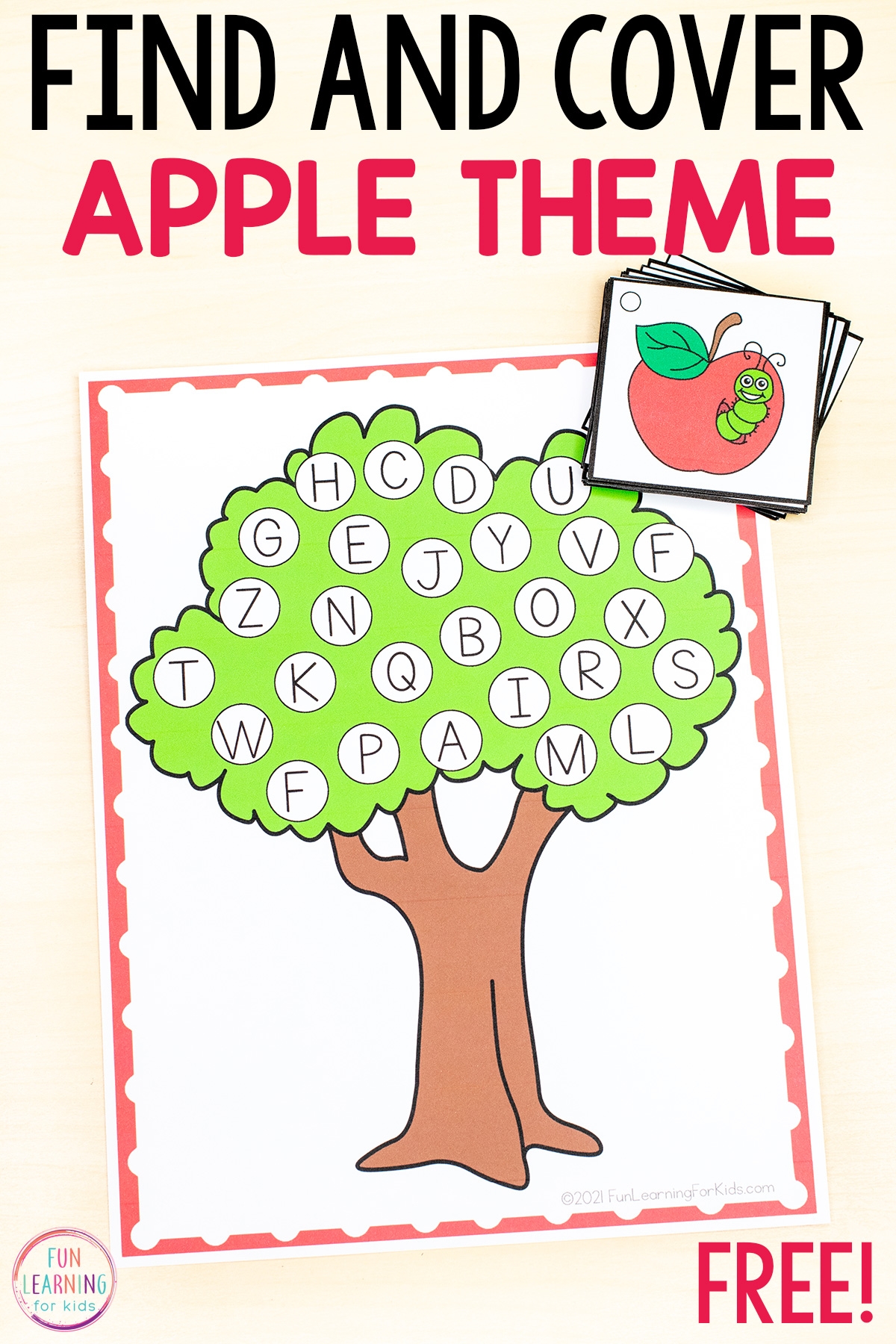 Preschool Apple Letter Printable