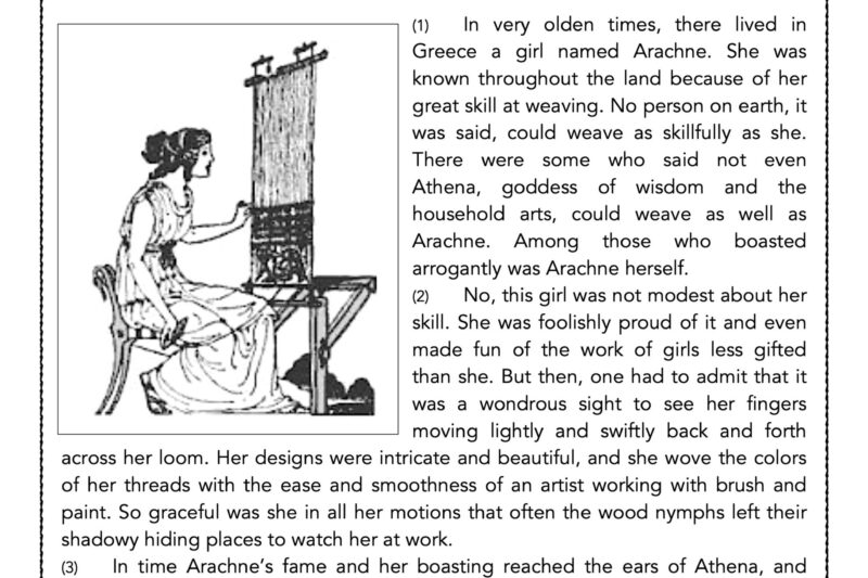 Greek Mythology Reading Comprehension Worksheets Free
