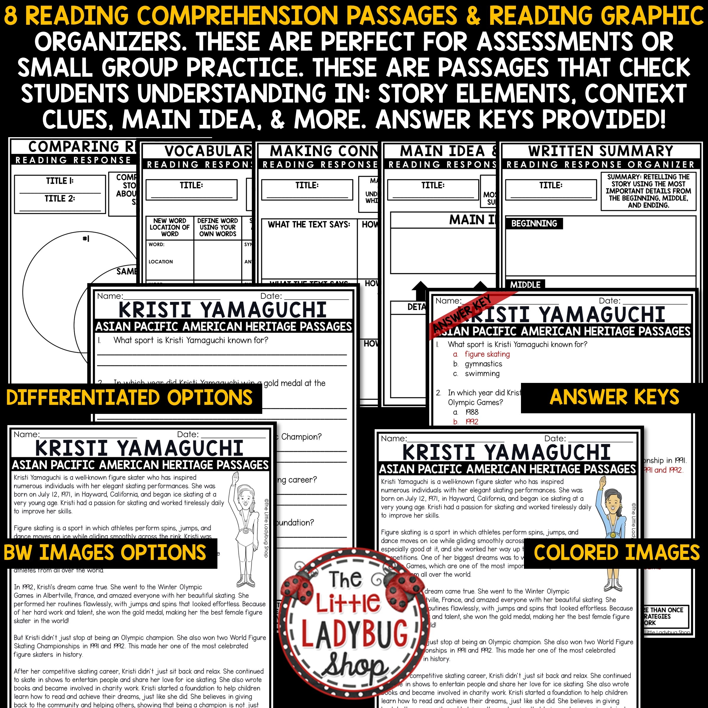 Asian American Pacific Islander Heritage Month Reading Passages The Little Ladybug Shop
