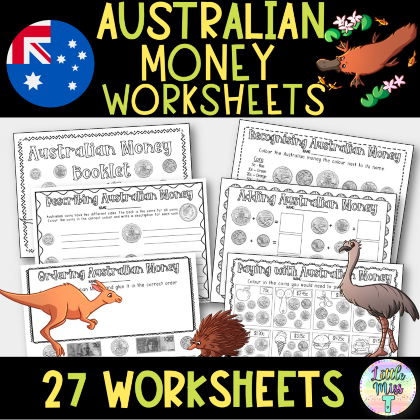Australian Money Printable Worksheets K 2 Australian Teachers Marketplace