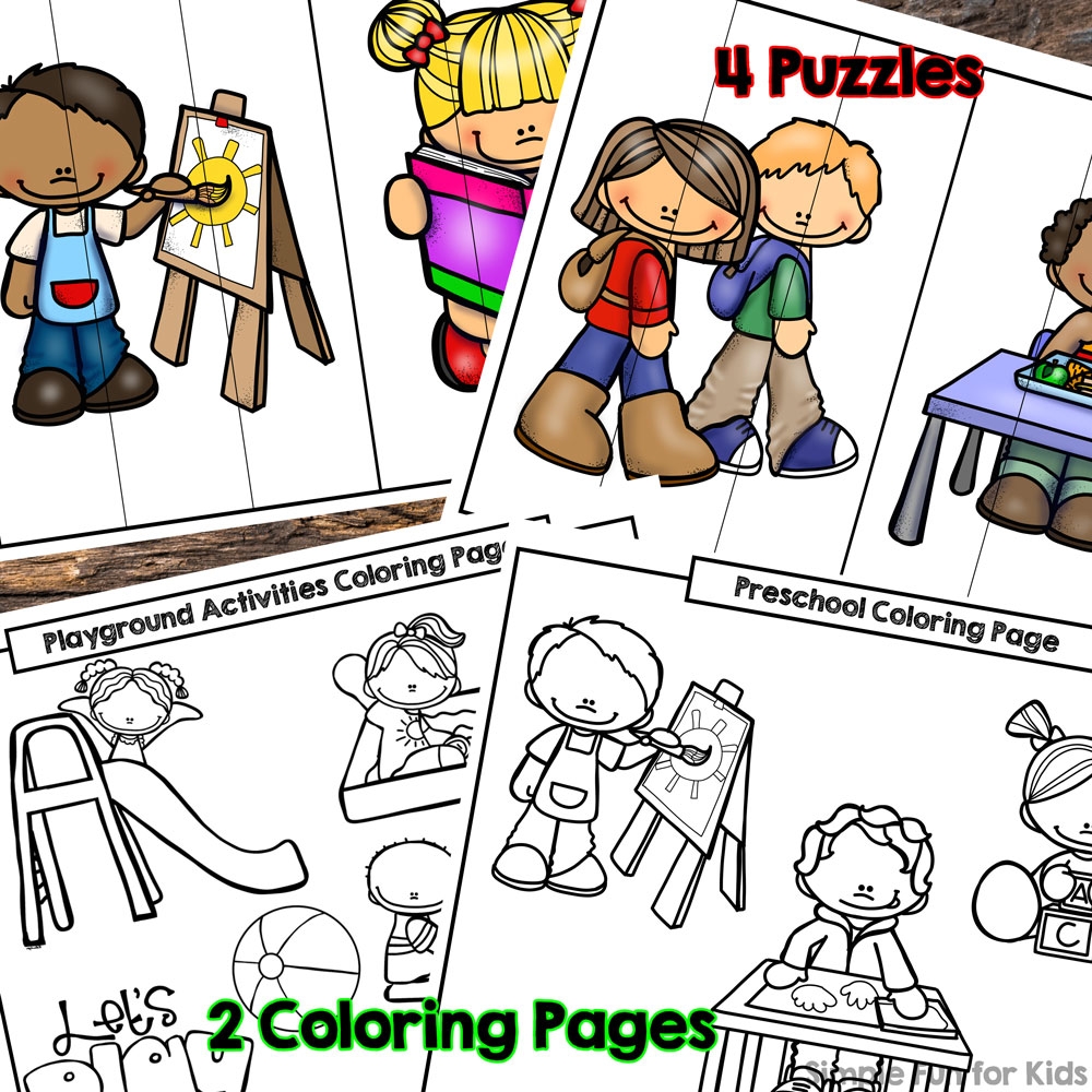 Back To Preschool Printable Pack Simple Fun For Kids Shop