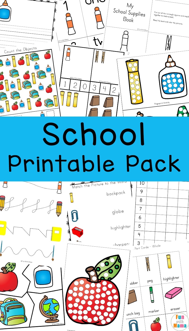 Preschool Back To School Printables Preschool Back To School Printables