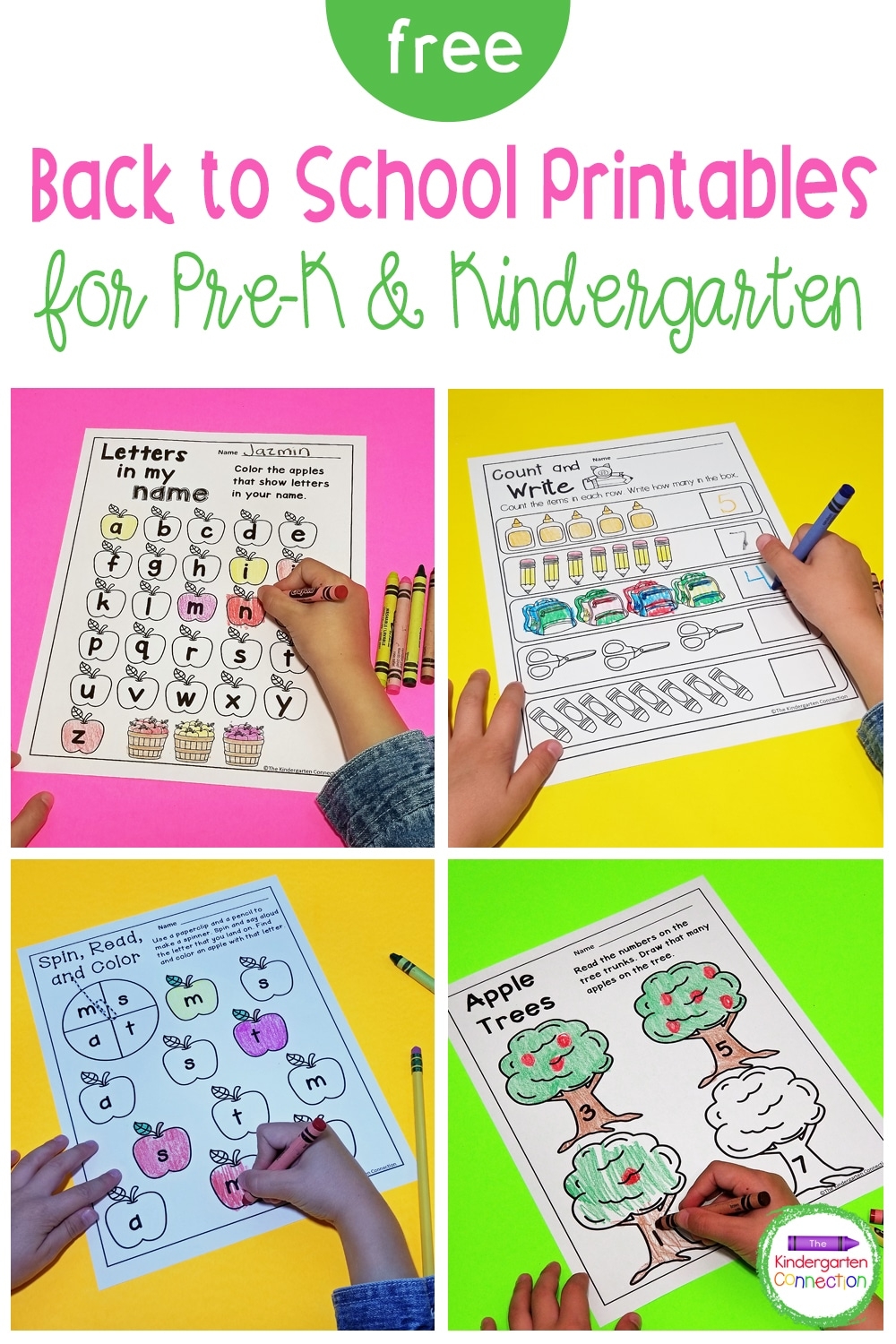 Back To School Printables and Freebies For Pre K U0026 Kindergarten Back To School Printables and Freebies For Pre K U0026 Kindergarten