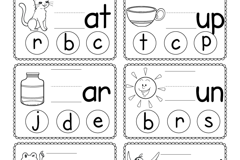 Preschool Phonics Printables