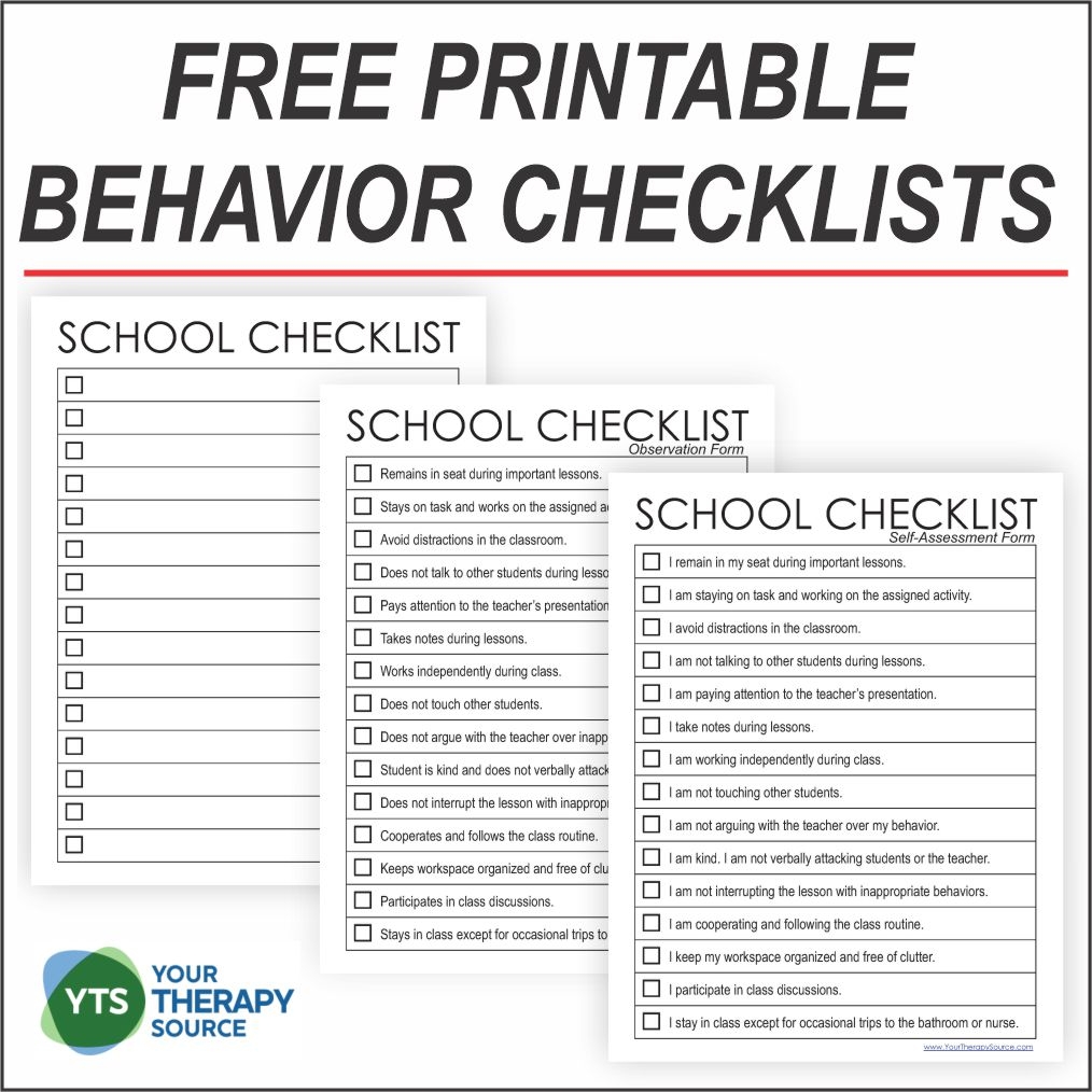 Printable Preschool Daily Behavior Report