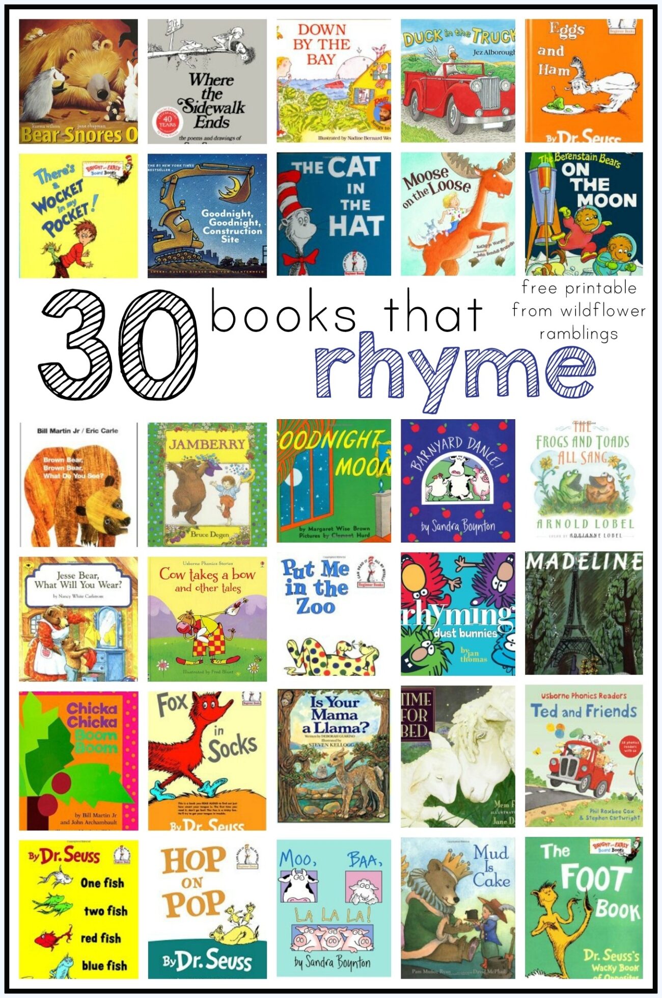 Best Rhyming Books For Children Wildflower Ramblings