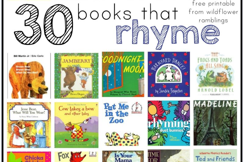 Printable Rhyming Books For Preschoolers