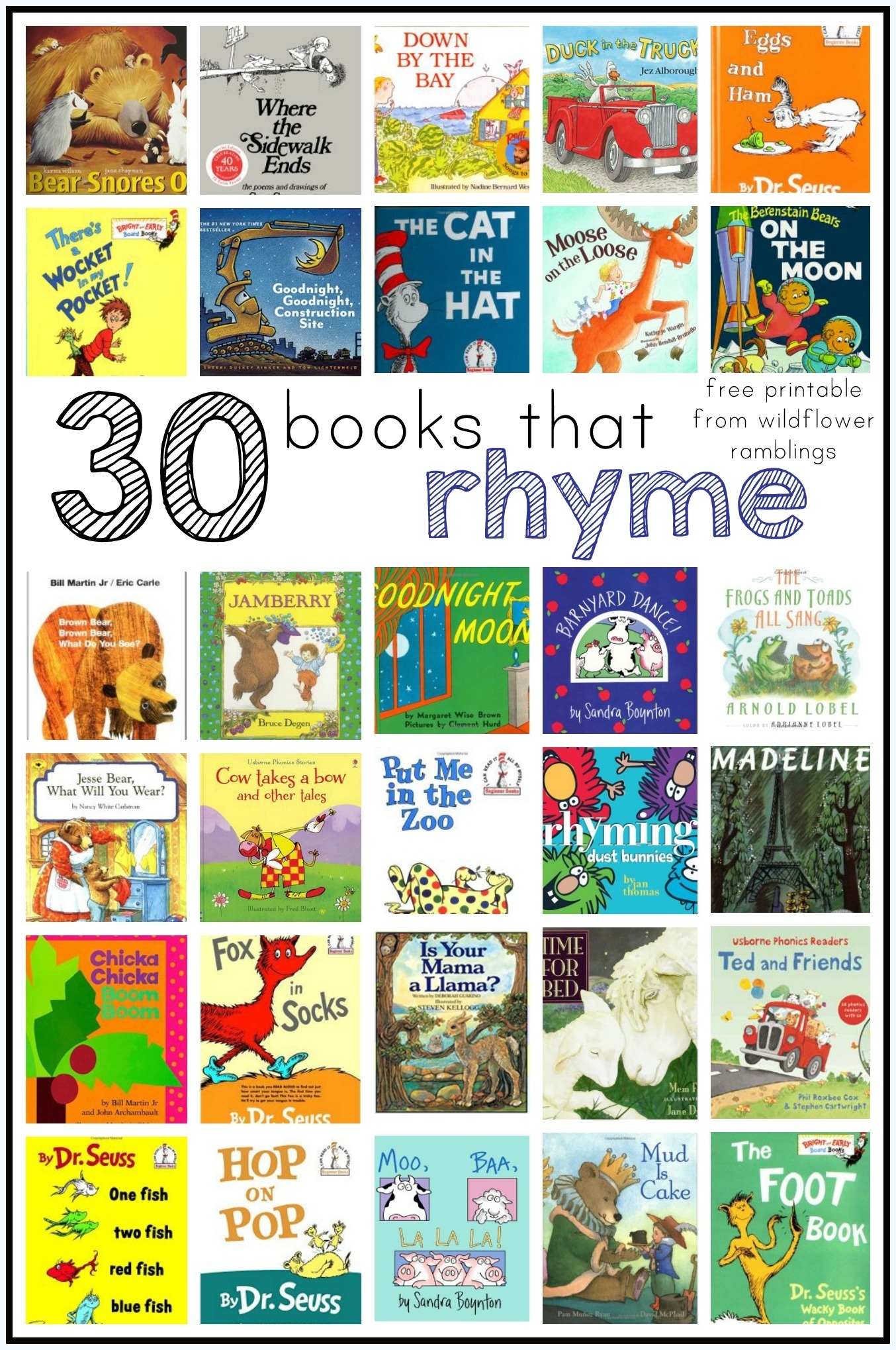Best Rhyming Books For Children Wildflower Ramblings