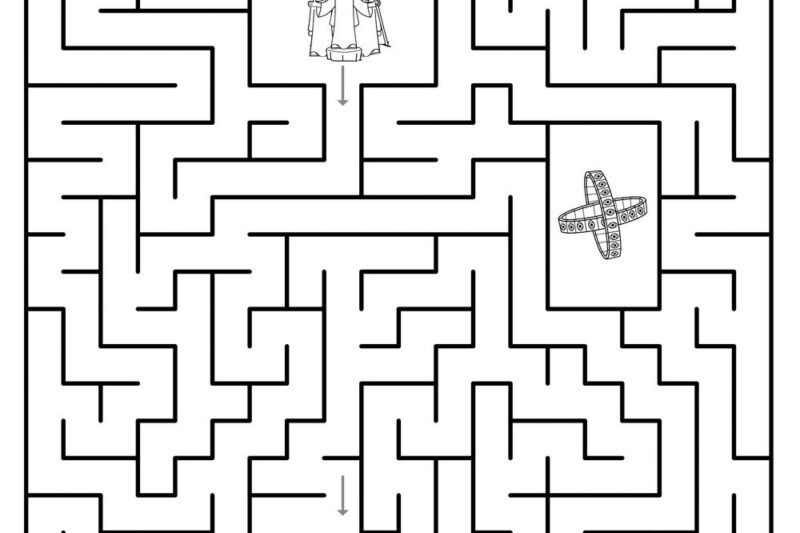 Maze Kindergarten Worksheets Bible