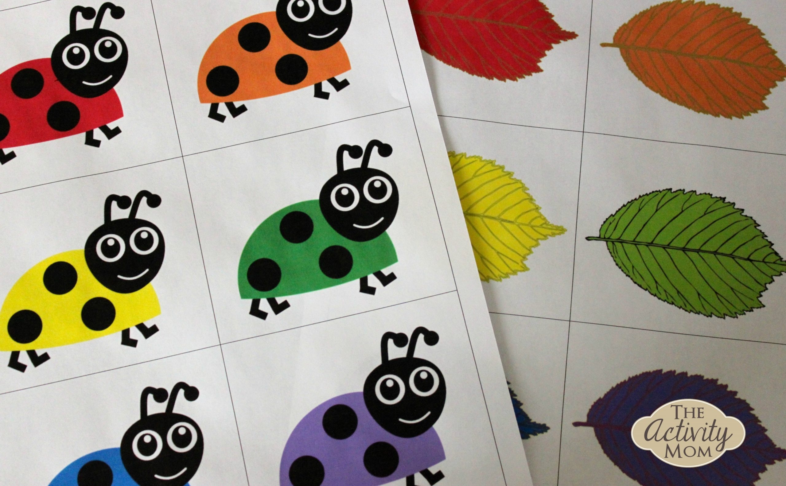 Printable Color Matching Preschoolers