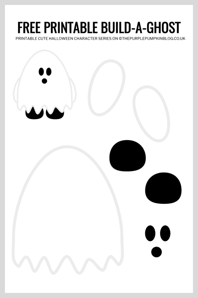 Printable Ghost Template Preschool