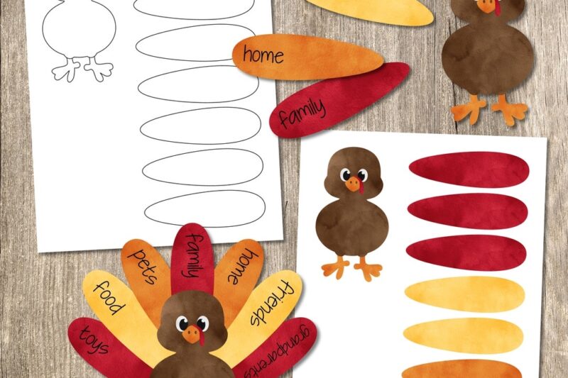Turkey Craft Preschool Printable