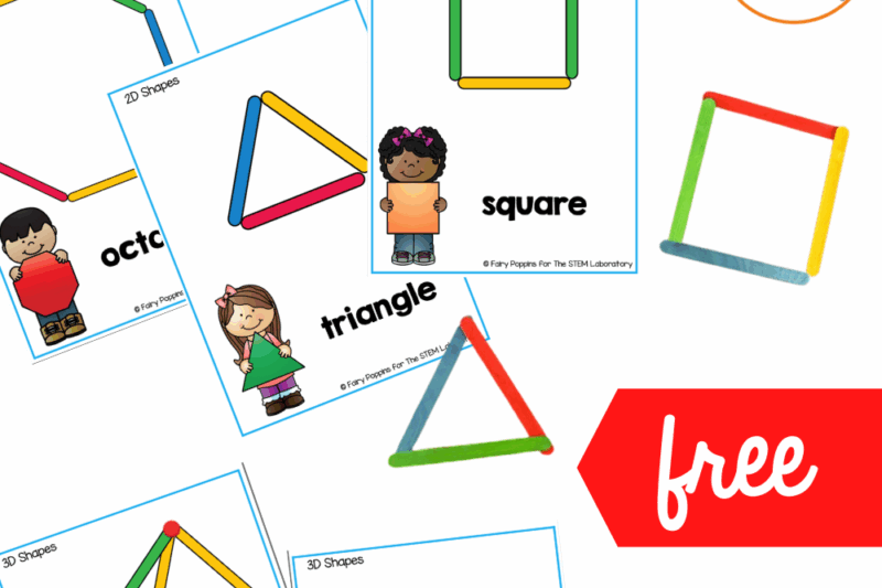 Printable Building Shapes Preschool