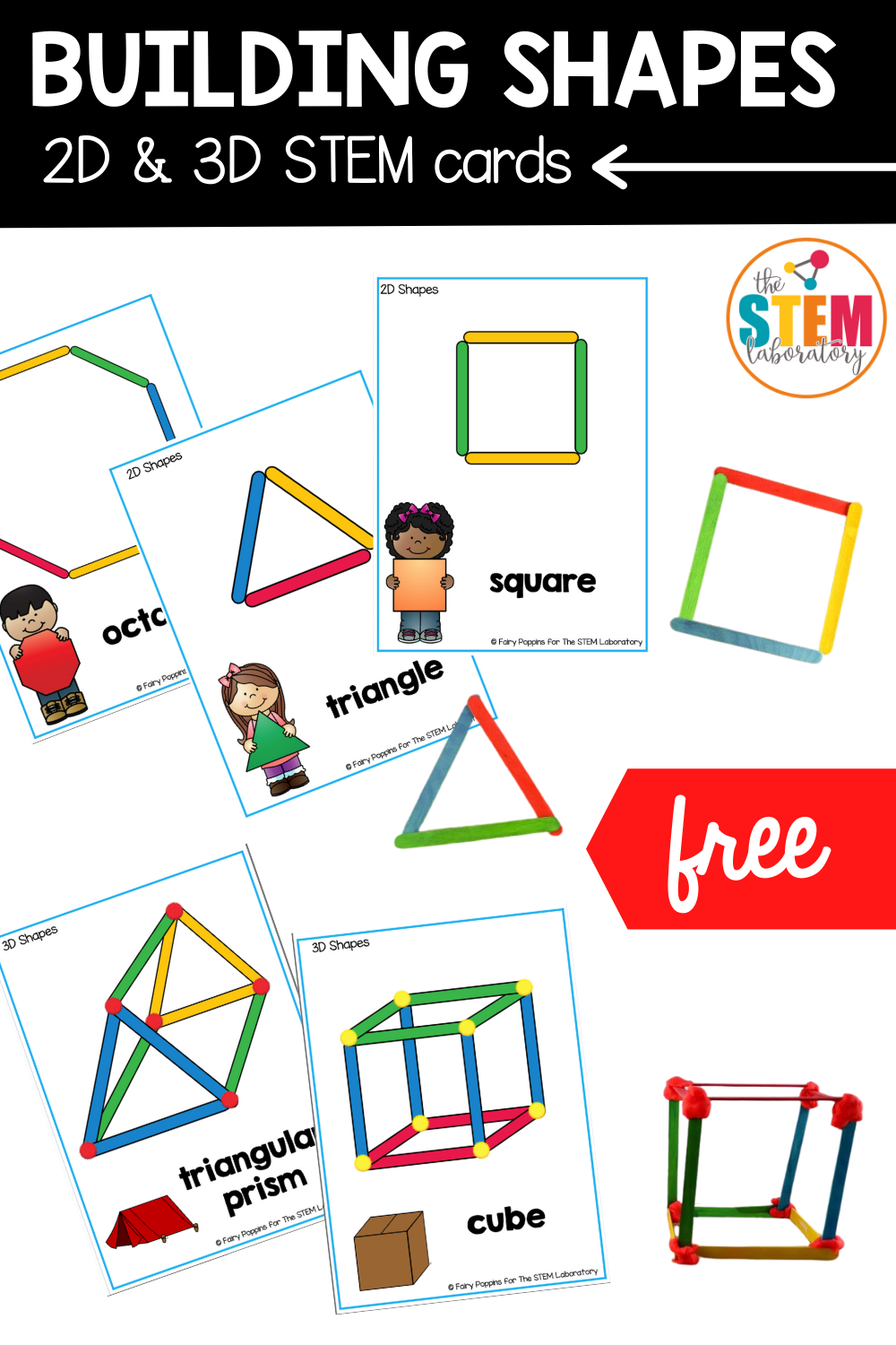 Building Shapes STEM Cards The Stem Laboratory