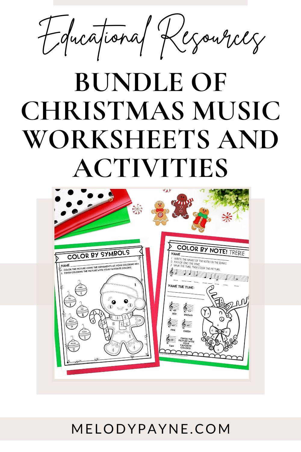 Free Printable Piano Christmas Worksheets