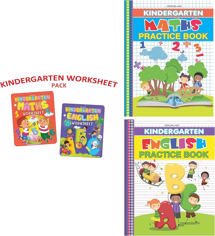 Buy Kindergarten Maths And English Worksheets For Age 2 5 Years U0026 Dreamland Publications Kindergarten Maths Practice Book For Age 2 5 Years U0026 