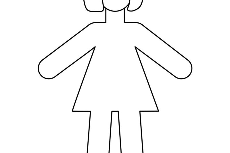 Printable Preschool Body Outline