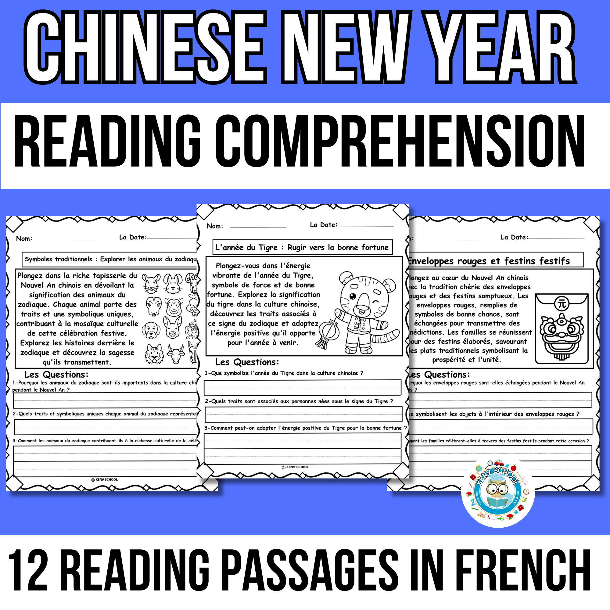 French Reading Comprehension Worksheets Pdf