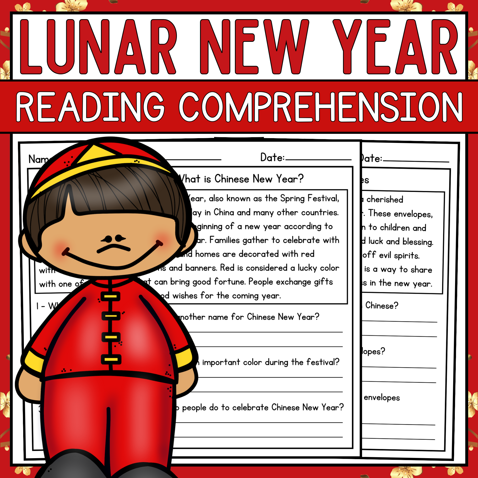 New Year Reading Comprehension Worksheet
