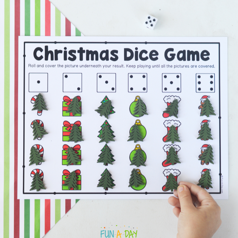 Preschool Dice Games Printable