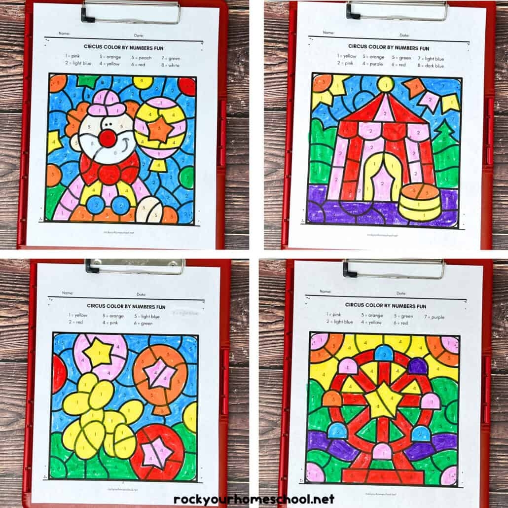 Printable Circus Worksheets For Preschoolers
