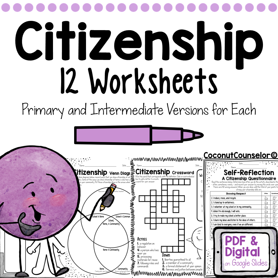 Free Printable Worksheets On Good Citizenship