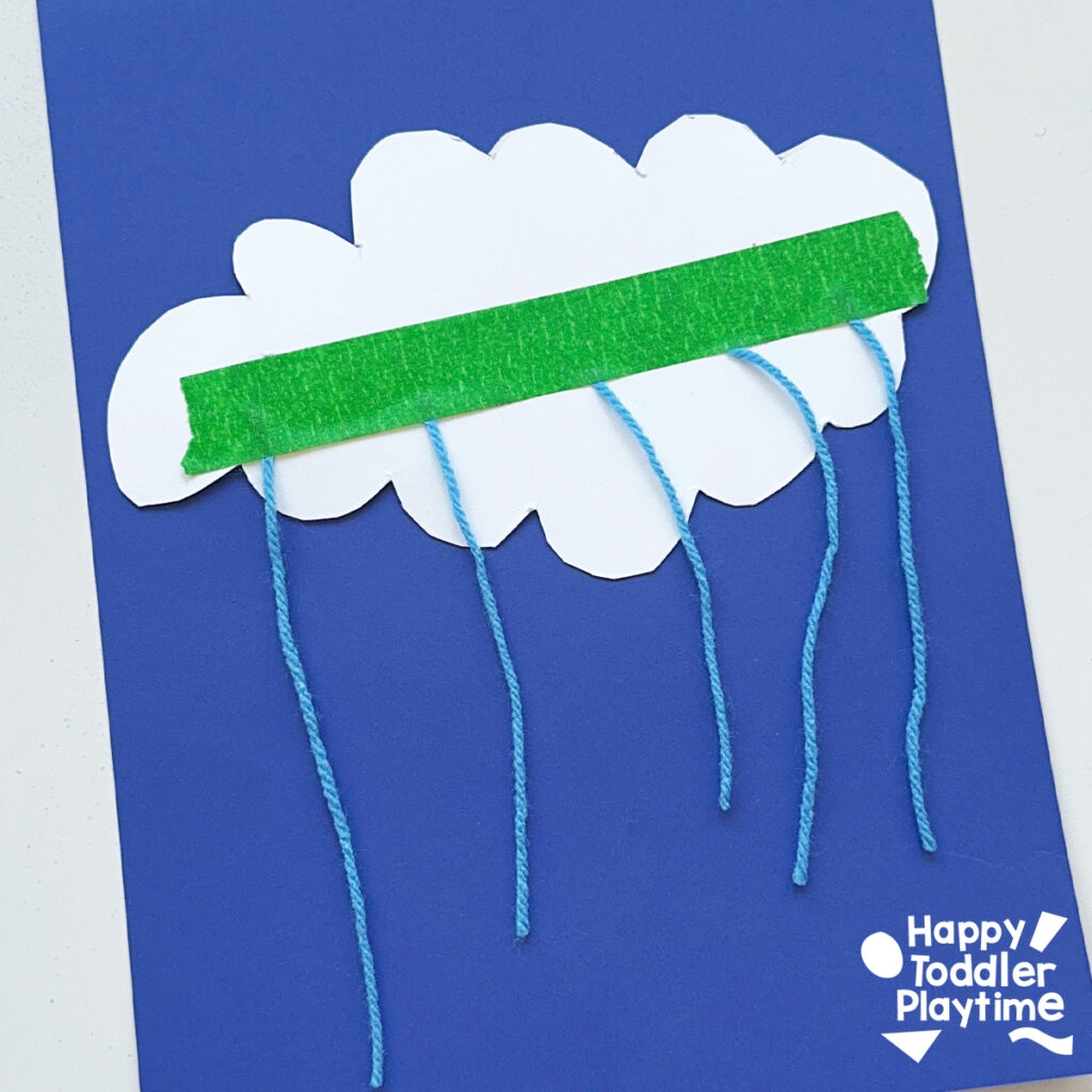 Cloud Raindrop Name Craft Happy Toddler Playtime