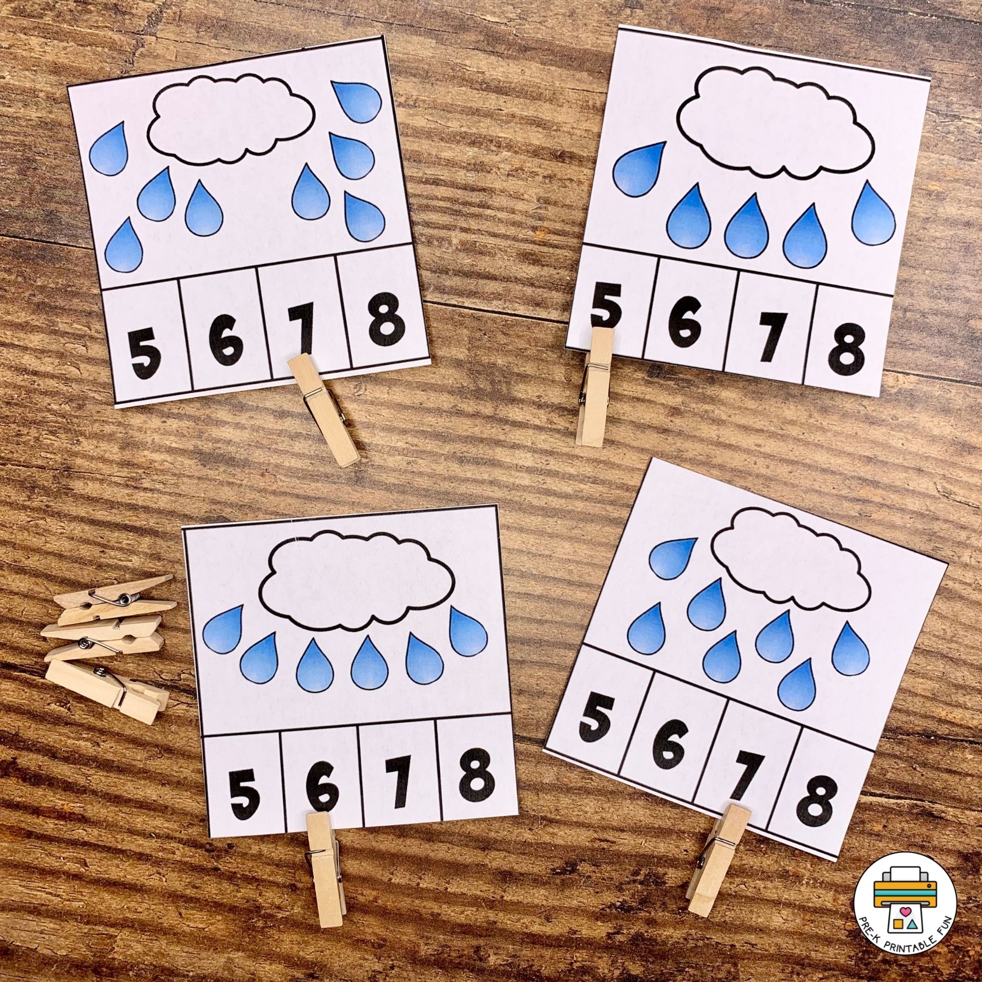 Clouds Wind And Rain Preschool Activity Pack