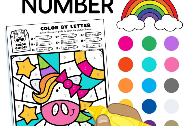 Printable Color By Number Preschool