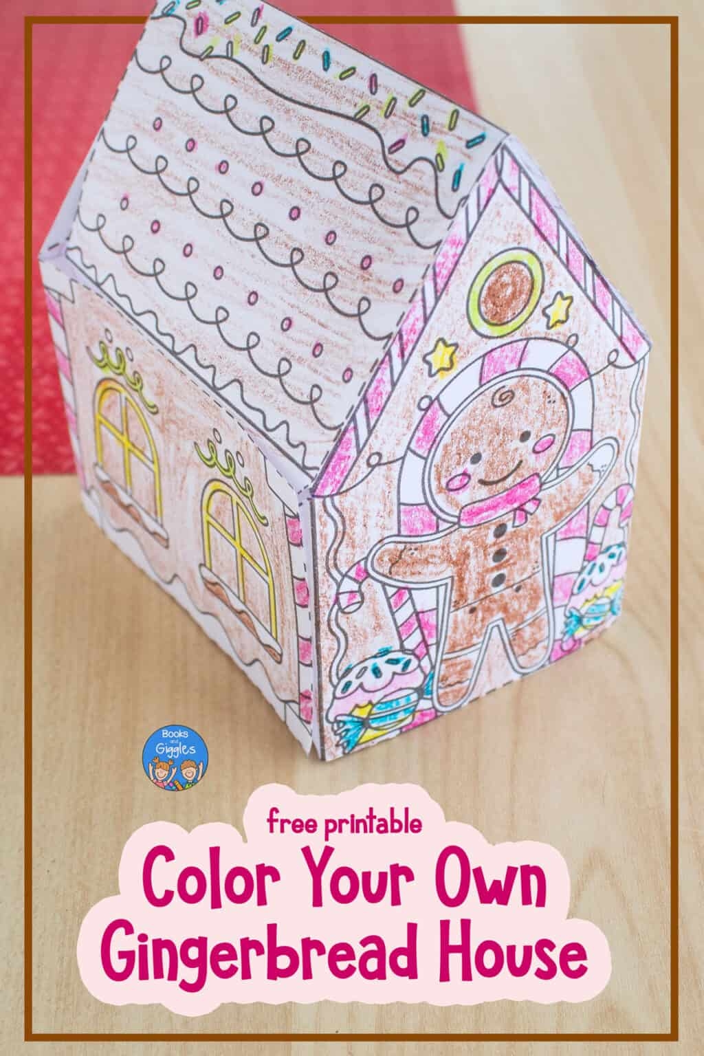 Color Your Own Gingerbread House