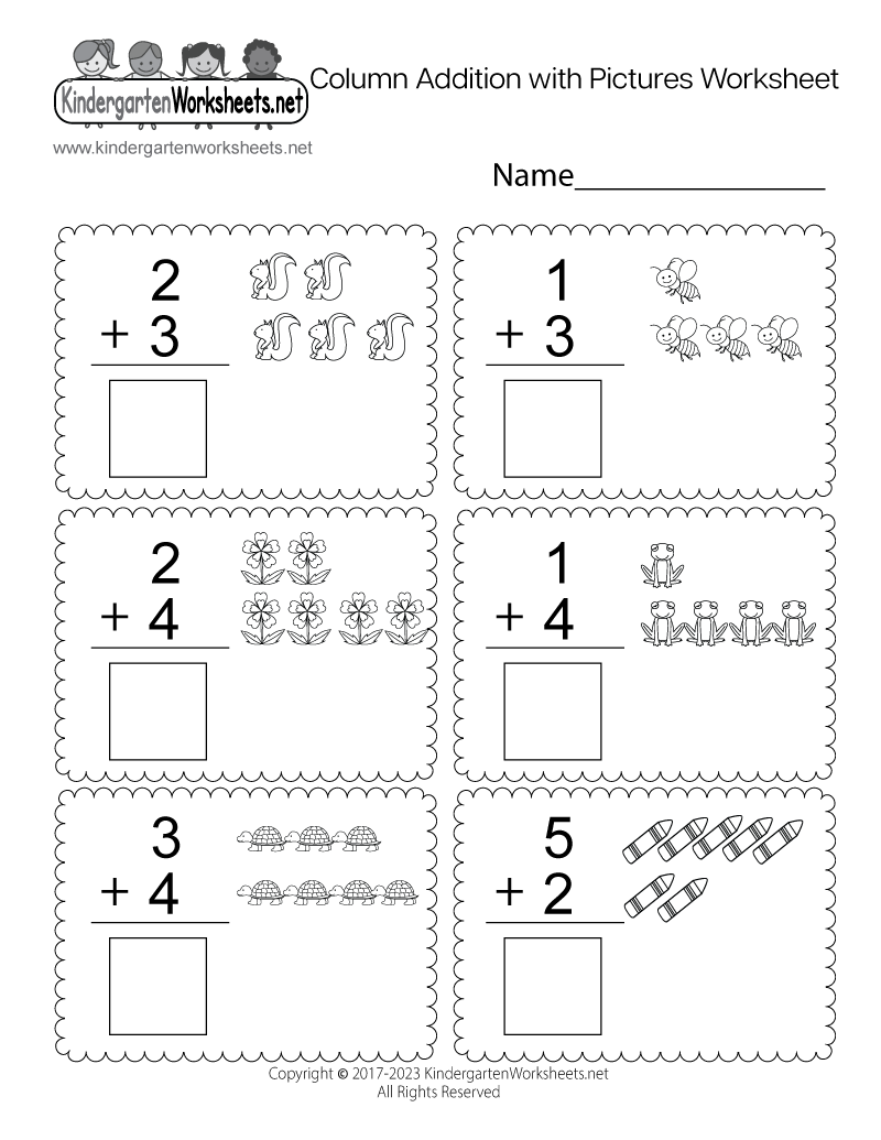Worksheets For Kindergarten Free Pdf