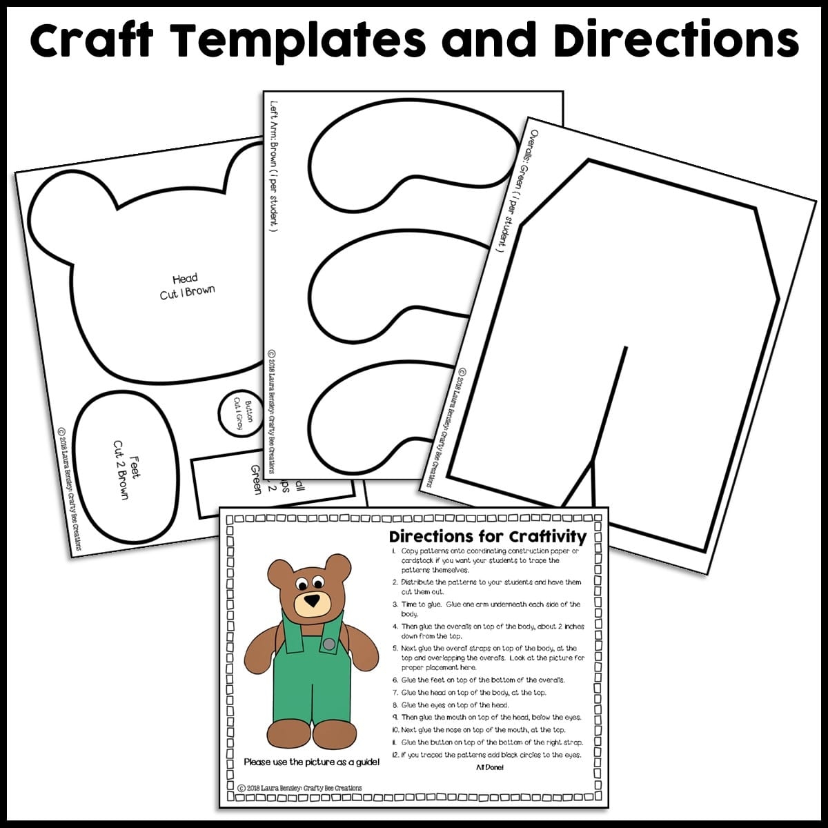 Corduroy Craft Activity Crafty Bee Creations