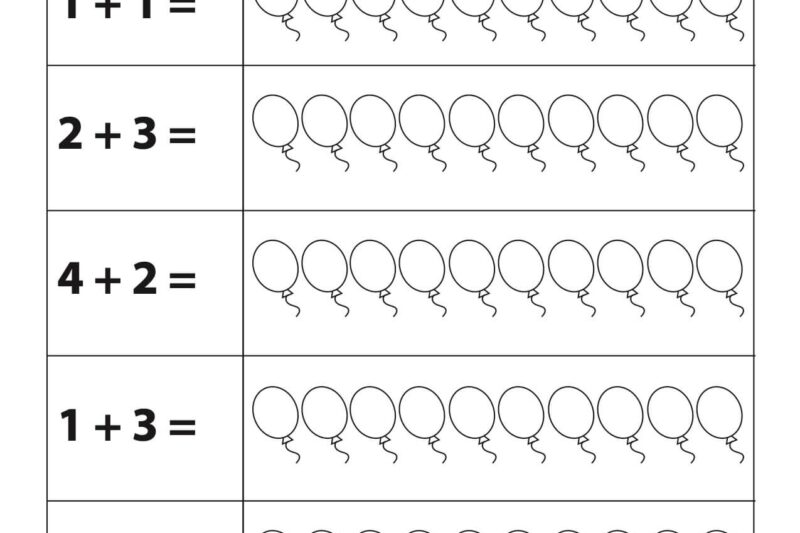 Printable Counting Activities For Preschoolers