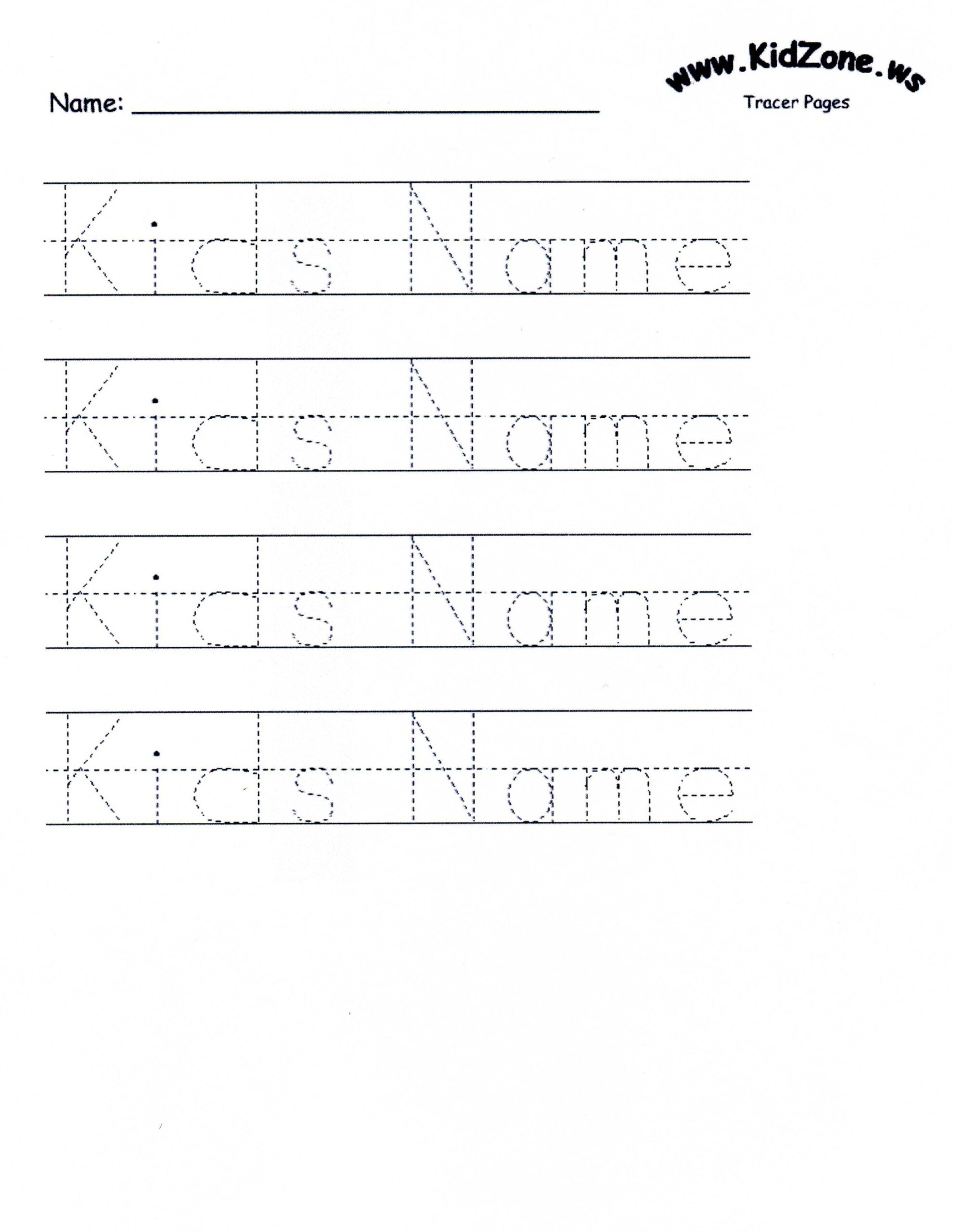 Custom Tracer Pages Worksheets Library