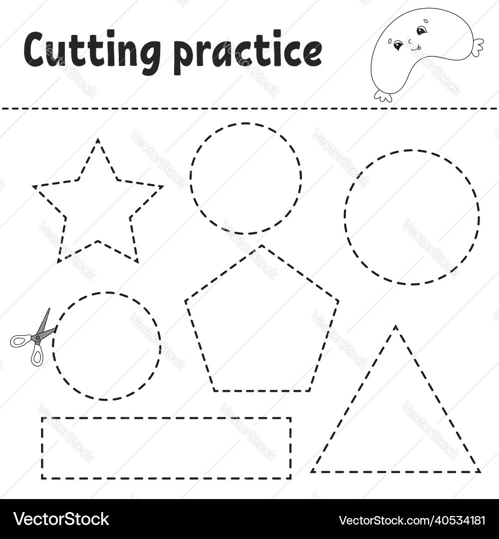 Free Printable Preschool Scissor Practice