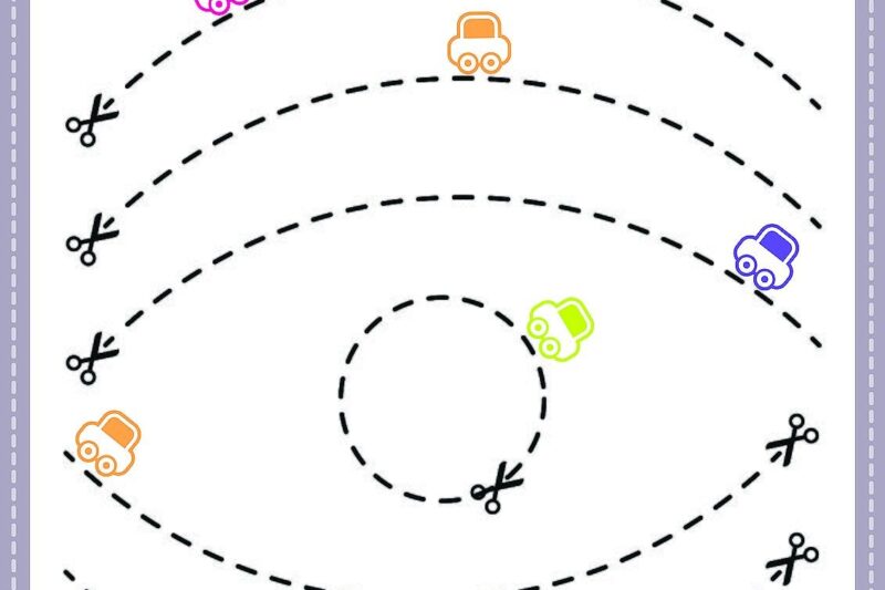 Free Printable Preschool Scissor Practice
